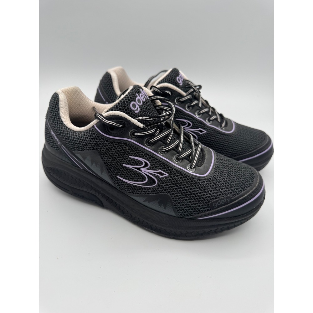 Gravity Defyer G-Defy Ion Walking Shoes Black Purple Womens 9